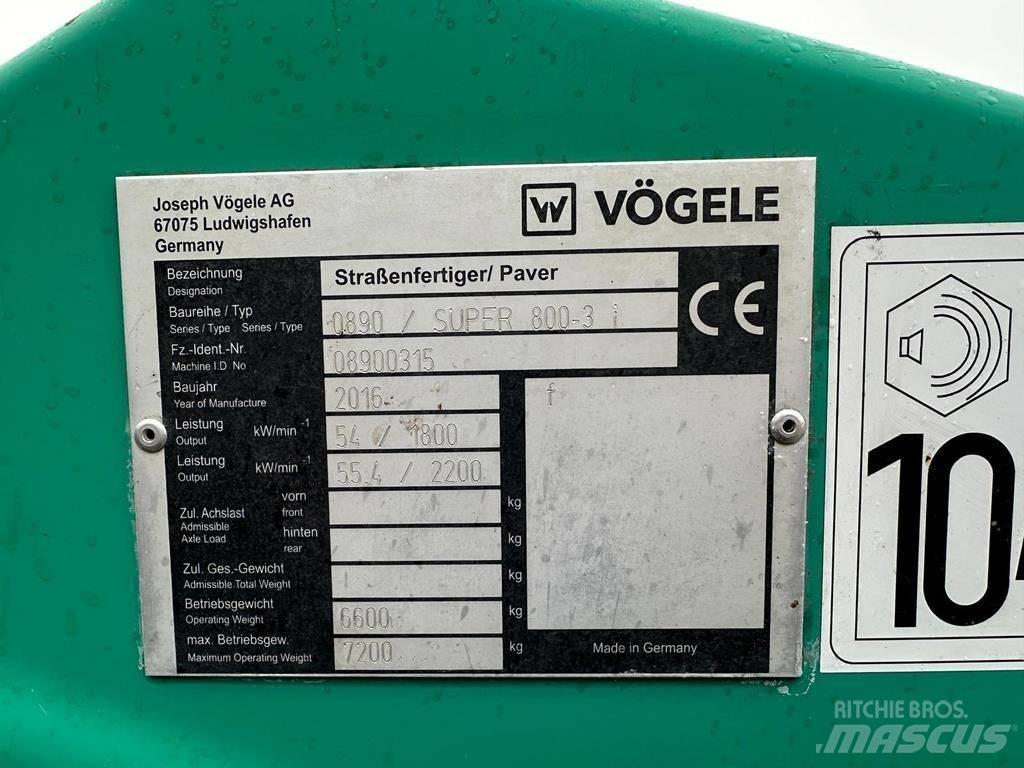 Vögele Super 800 -3i 沥青摊铺机