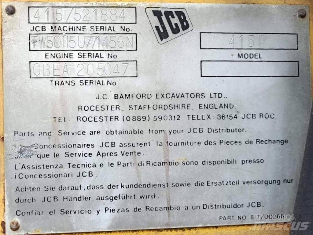 JCB 415P 轮式装载机