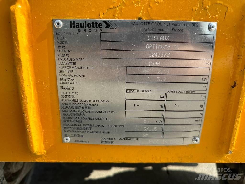 Haulotte OPTIMUM 8 剪叉式升降机