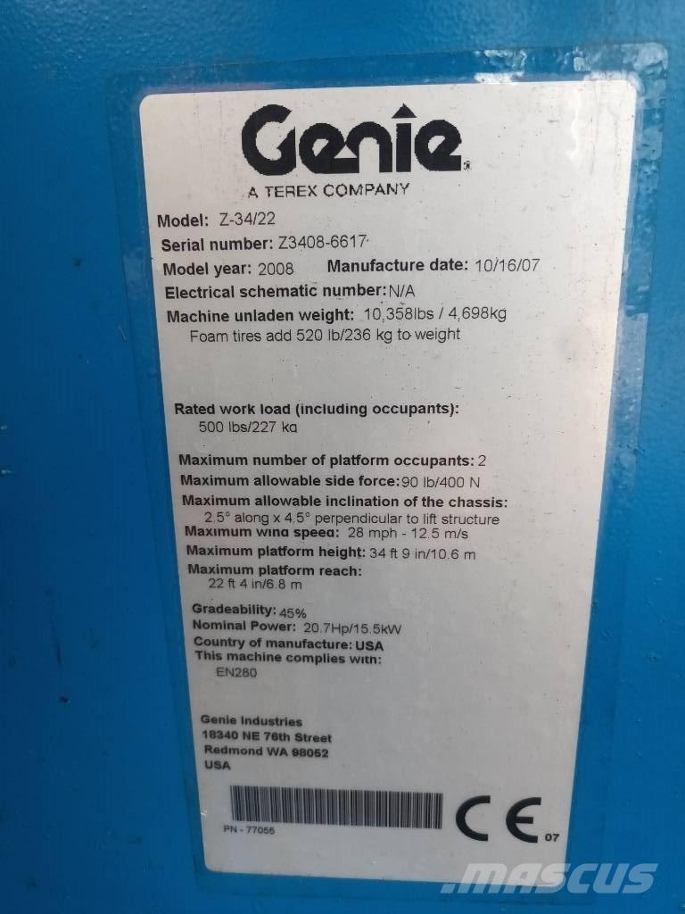 Genie Z 34/22 曲臂高空工作平台