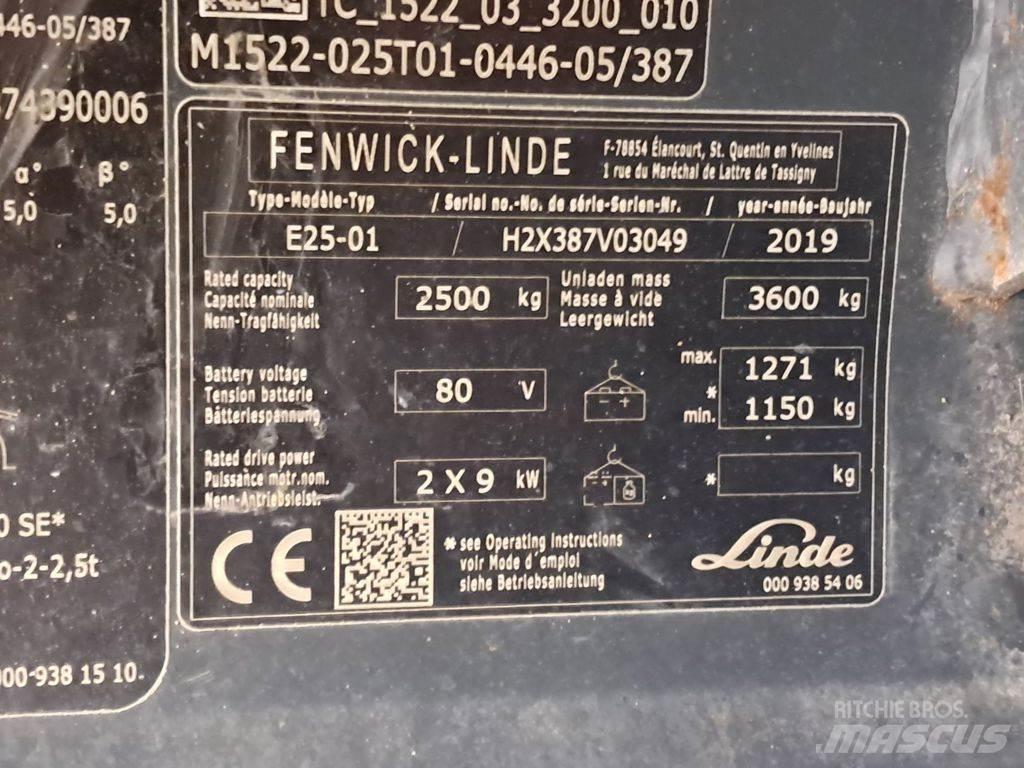 Linde E25-01 电动叉车