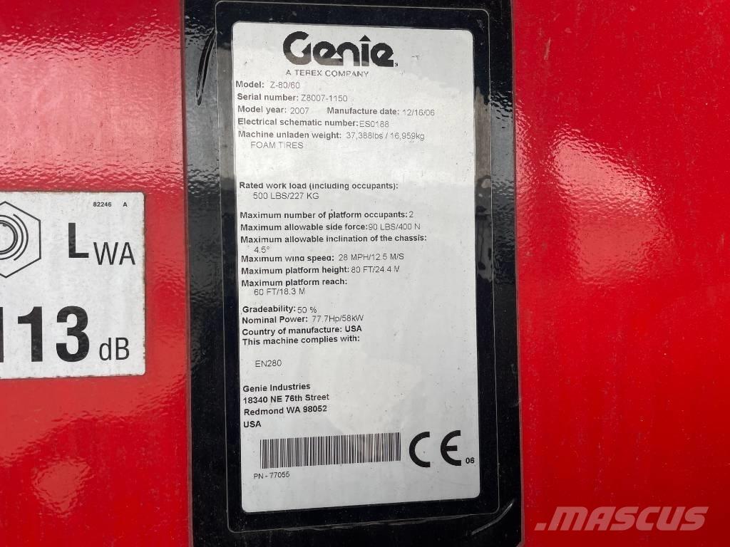 Genie Z 80/60 曲臂高空工作平台