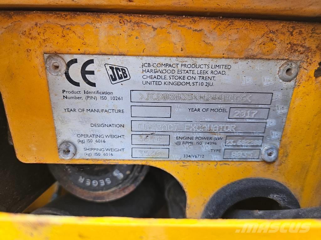 JCB 8035 ZTS + QH 小型挖掘机