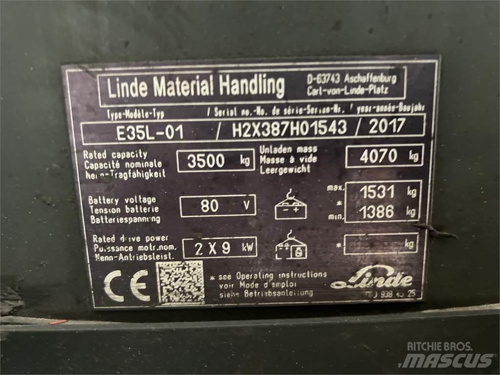 Linde E35L-01 电动叉车