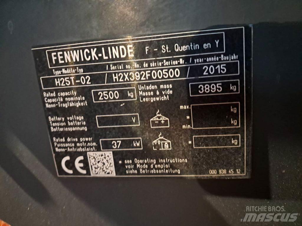 Linde H25T-02 天然气叉车