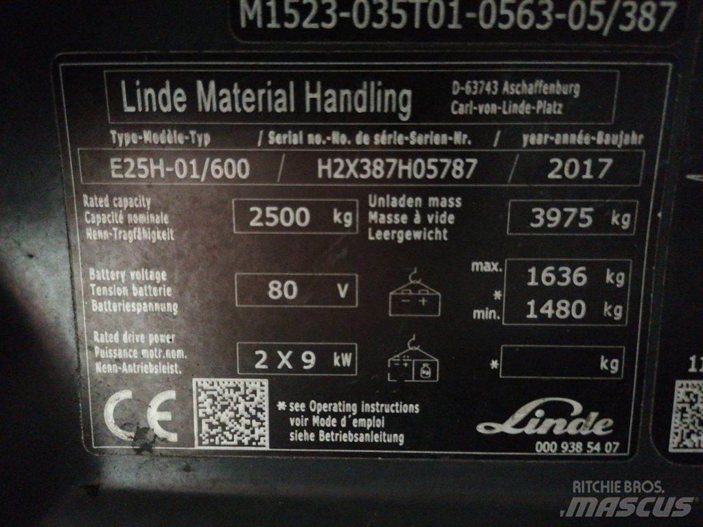 Linde E25H-01/600 电动叉车