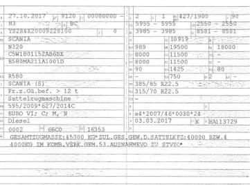 Scania R 580 牵引车