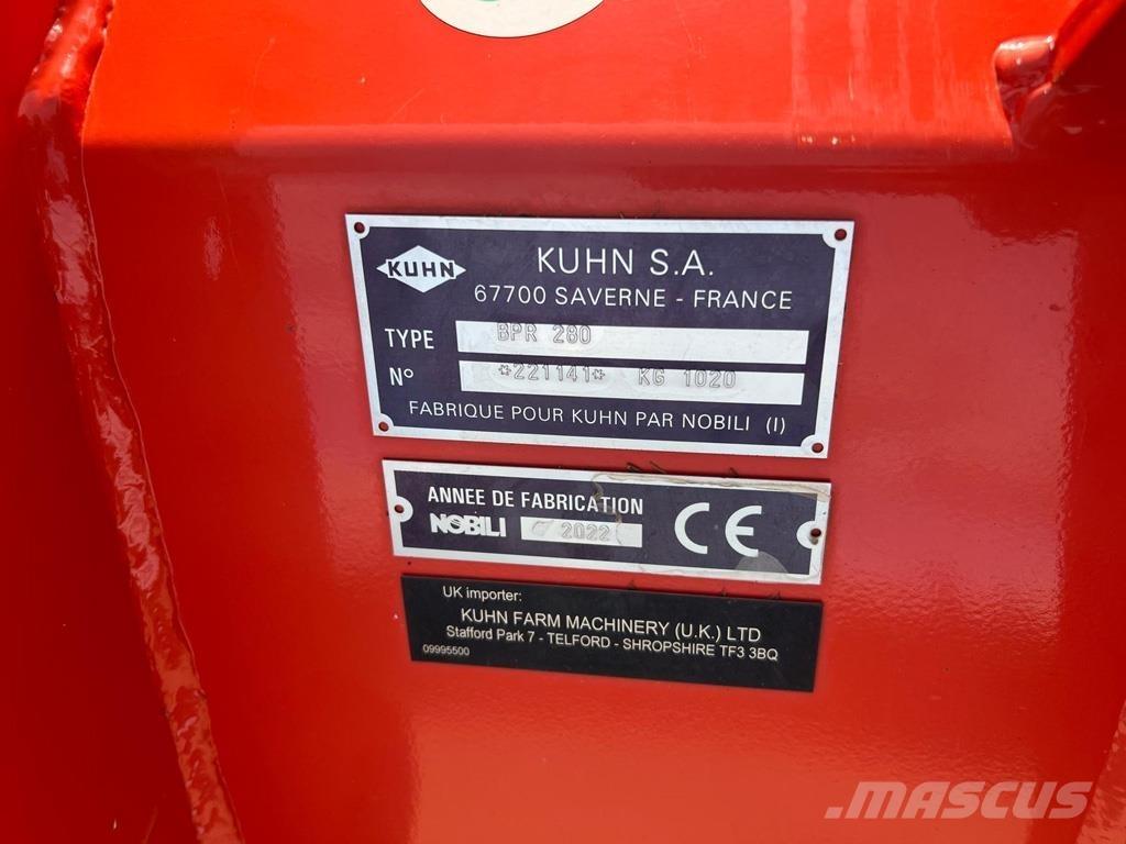 Kuhn BPR280 RH 牧场割草机和切顶器