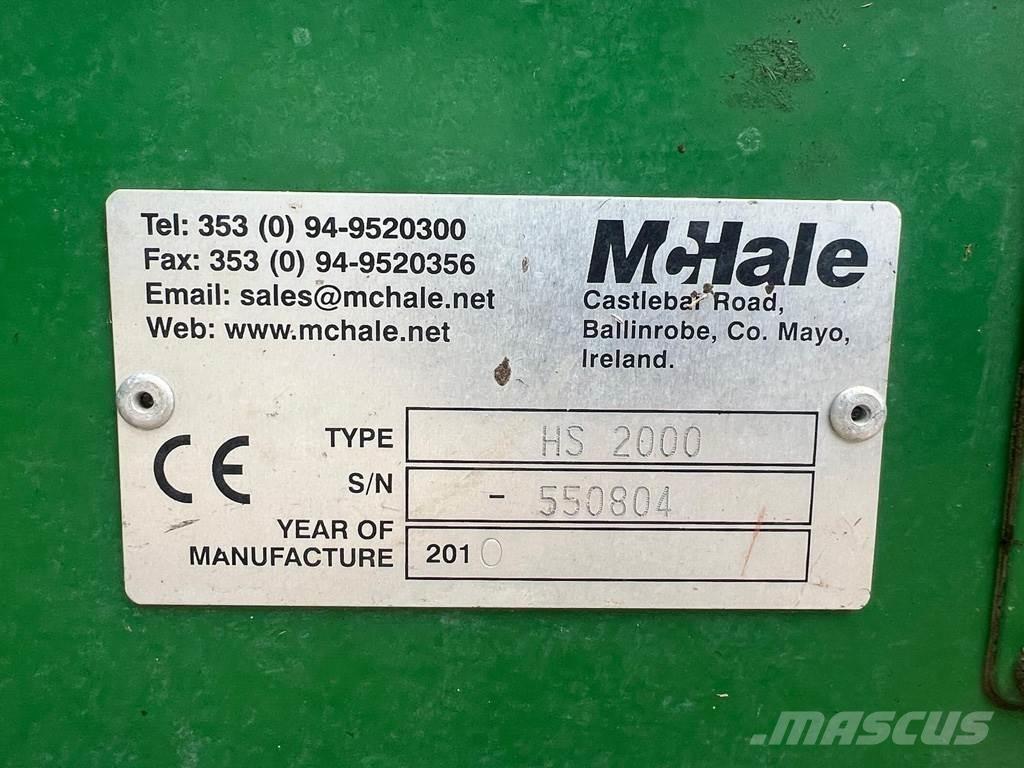 McHale HS2000 牧场割草机和切顶器