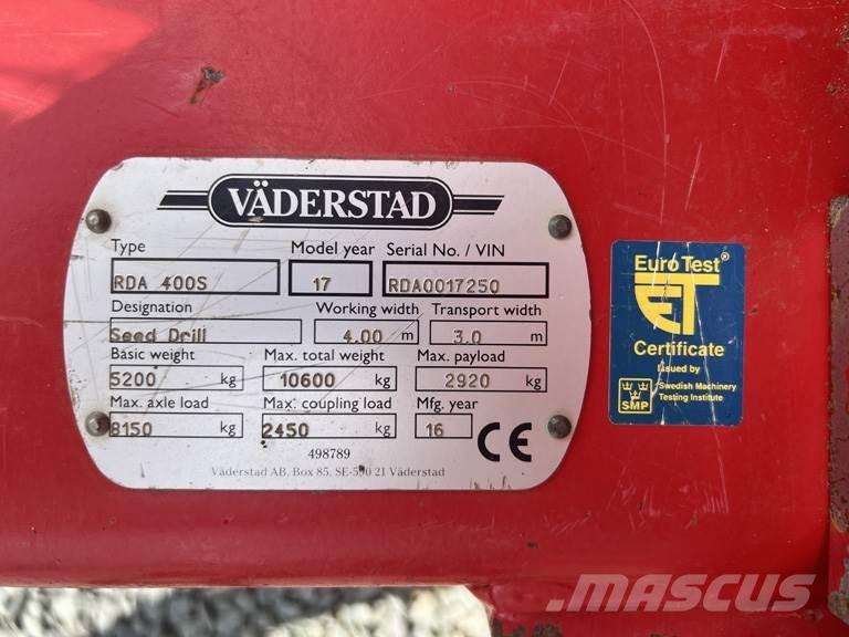 Väderstad RDA400S 条播机