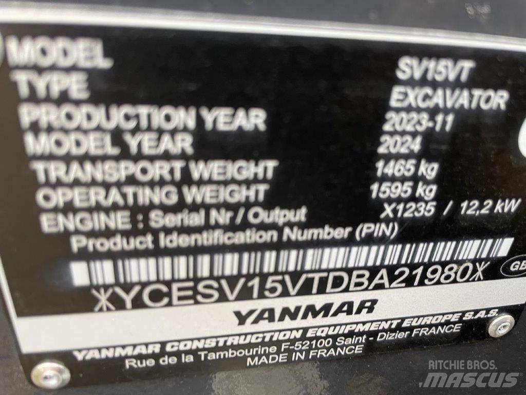 Yanmar SV15VT 中型挖掘机