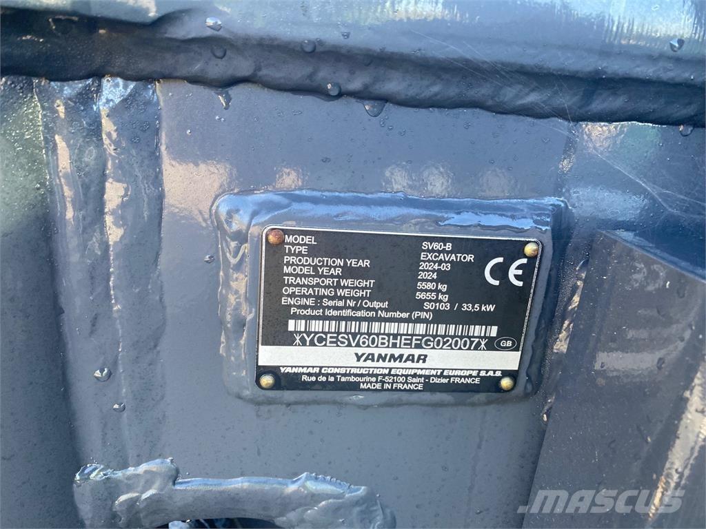 Yanmar SV60-B 中型挖掘机