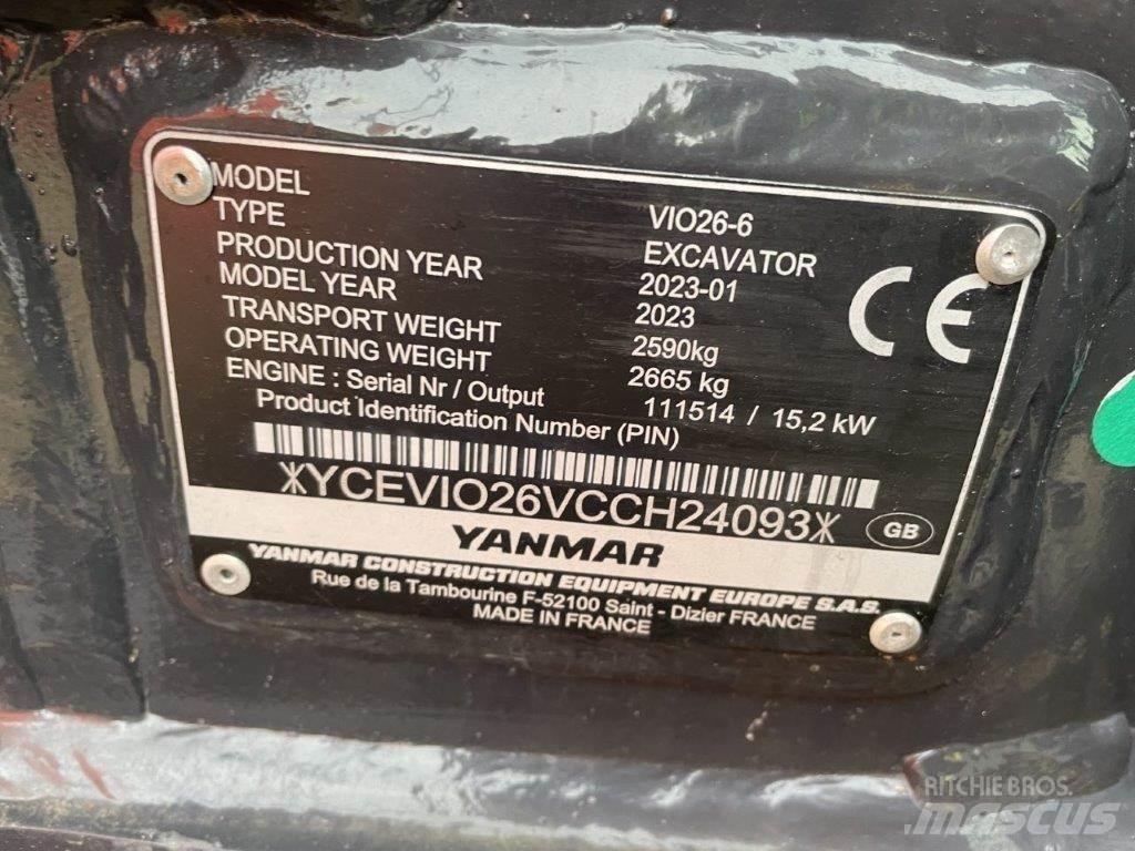 Yanmar VIO26-6 中型挖掘机