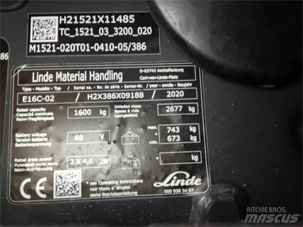 Linde E16C 电动叉车