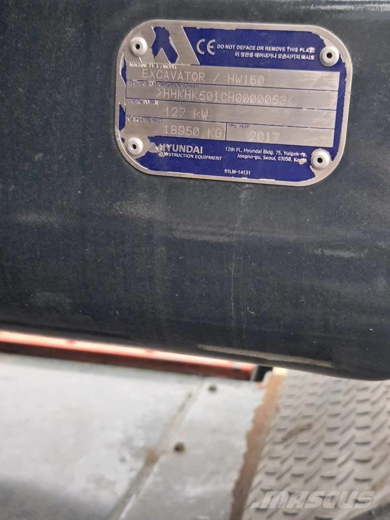 Hyundai HW 160 轮式挖掘机