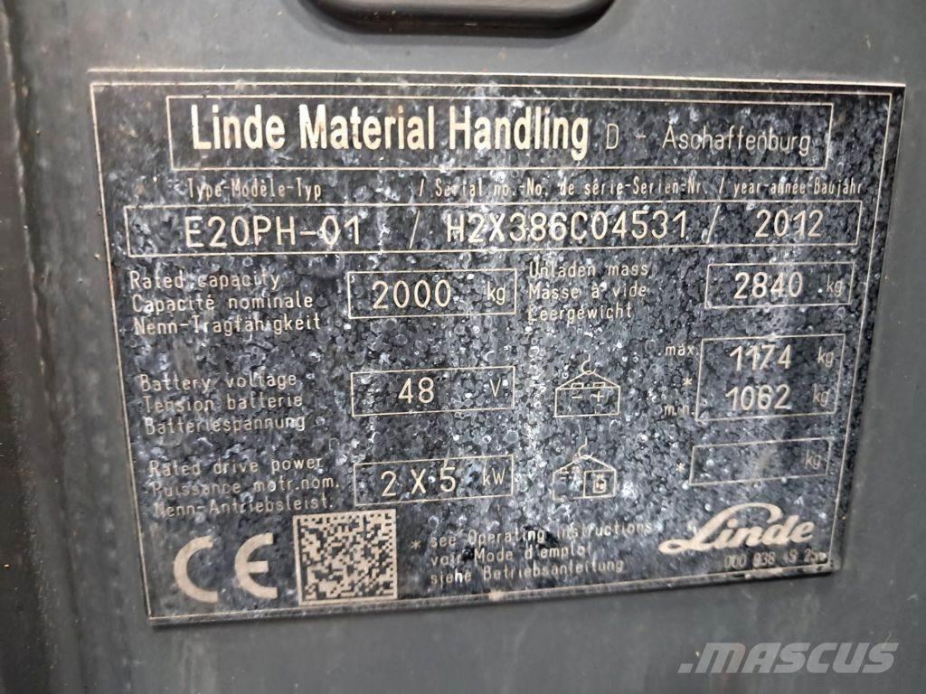 Linde E20PH-01 电动叉车