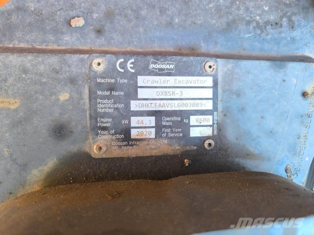 Doosan DX 85 R-3 中型挖掘机