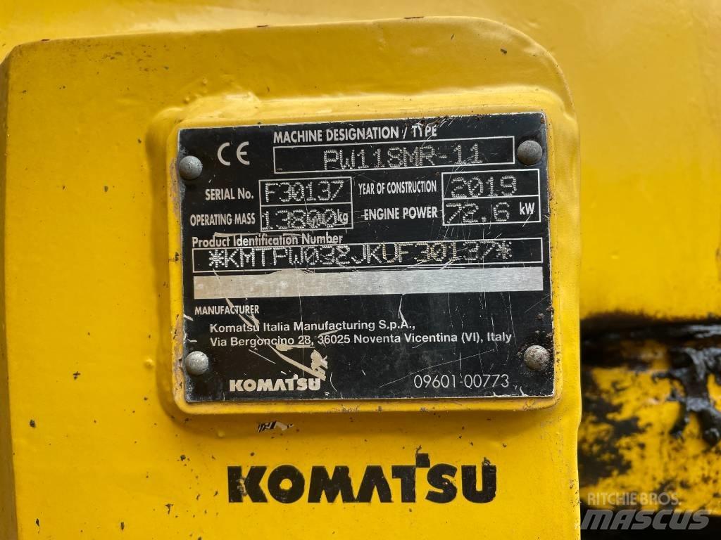 Komatsu PW 118 轮式挖掘机