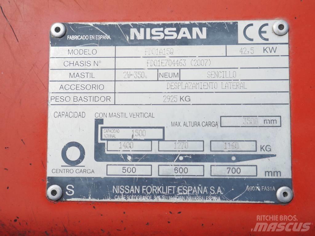 Nissan FD01 A 15 Q 柴油叉车
