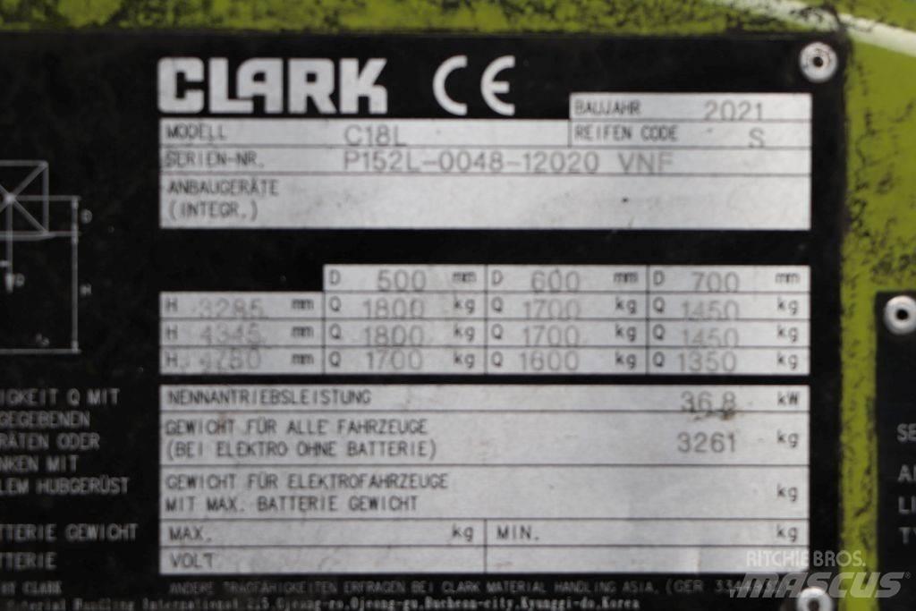 Clark C18L 天然气叉车