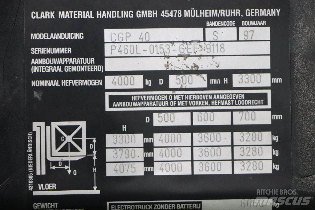 Clark CGP40 天然气叉车