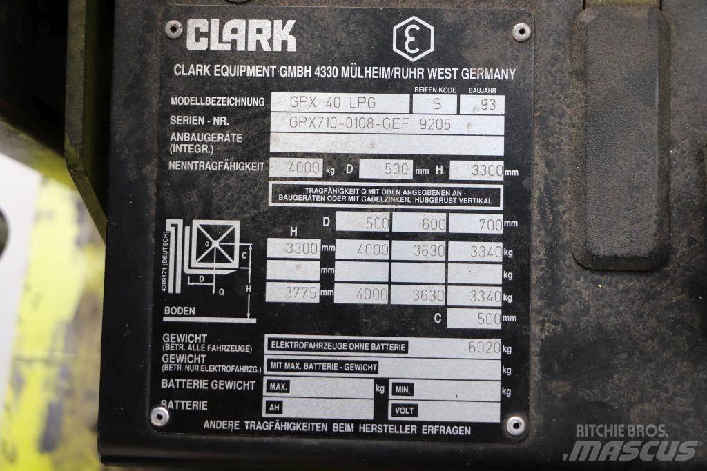 Clark GPX 40 天然气叉车