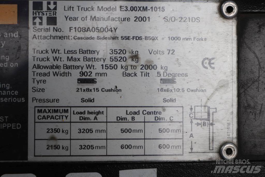 Hyster E3.00XM 电动叉车