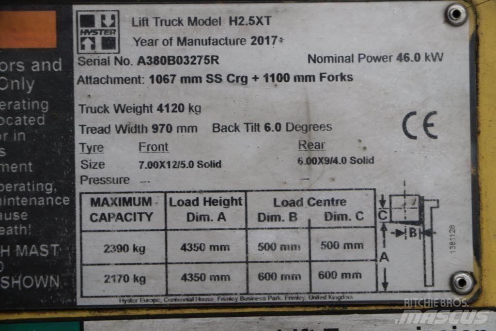 Hyster H2.5XT 天然气叉车