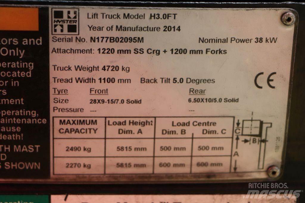 Hyster H3.0FT 天然气叉车