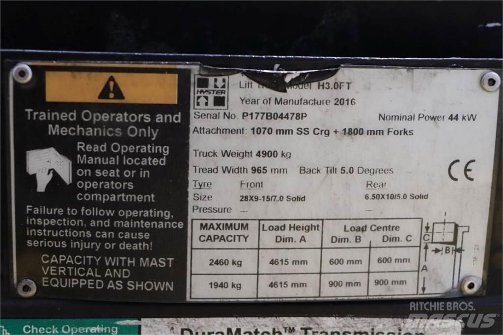 Hyster H3.0FT 天然气叉车