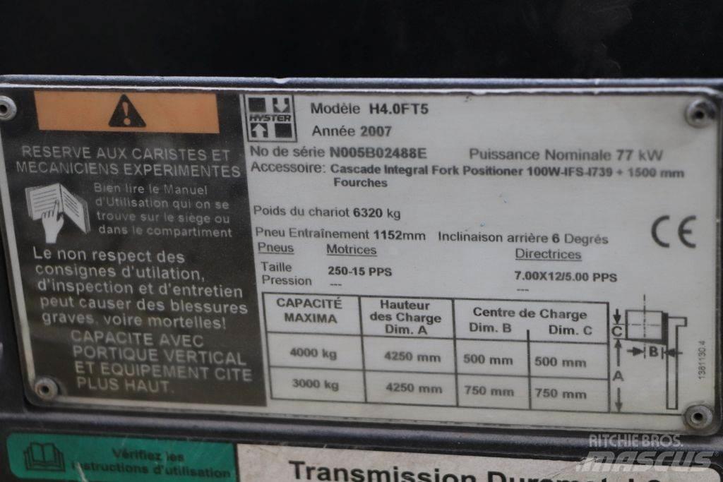 Hyster H4.0FT5 天然气叉车