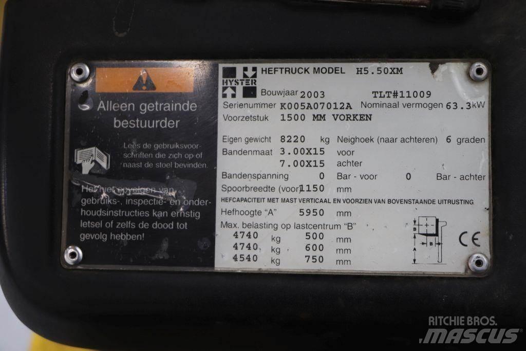 Hyster H5.50XM 天然气叉车