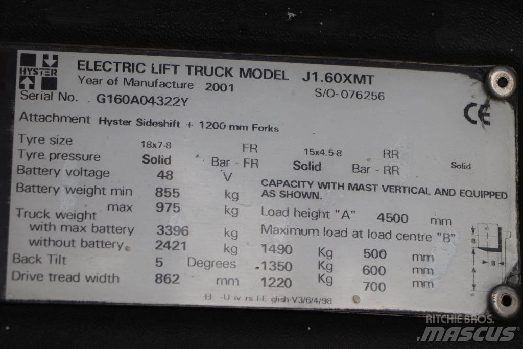 Hyster J1.60XMT 电动叉车