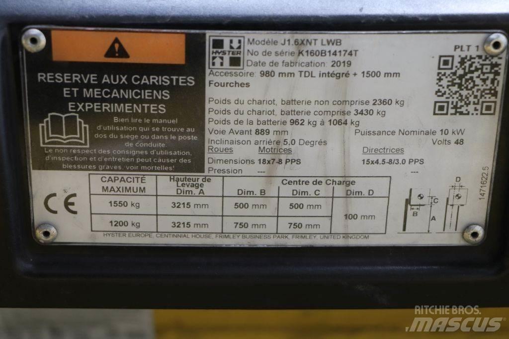 Hyster J1.6XNT 电动叉车