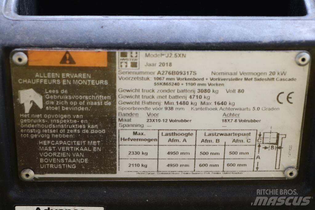 Hyster J2.5XN 电动叉车