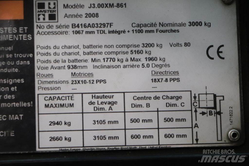 Hyster J3.00XM 电动叉车