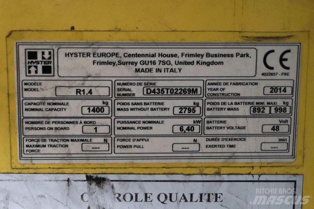 Hyster R1.4 前移式叉车