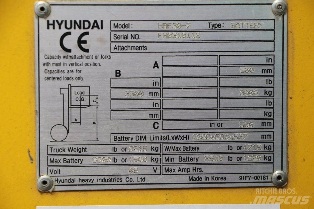 Hyundai HBF30-7 电动叉车