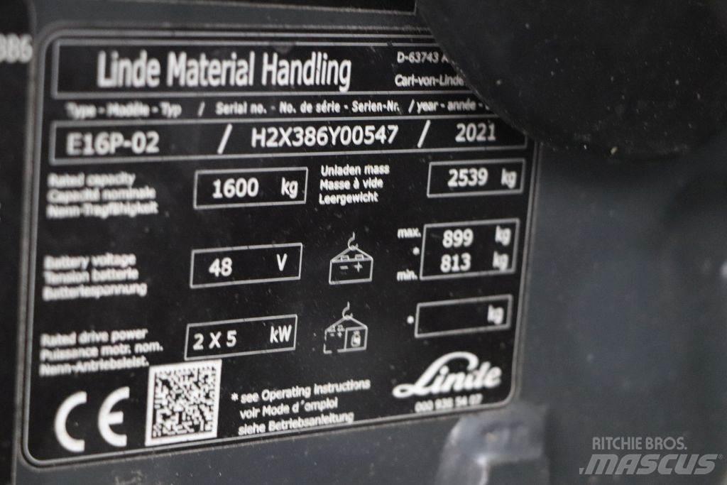 Linde E16P-02 电动叉车