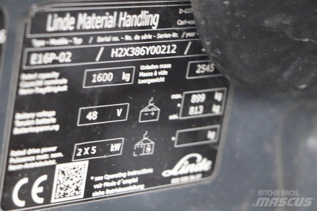 Linde E16P-02 电动叉车