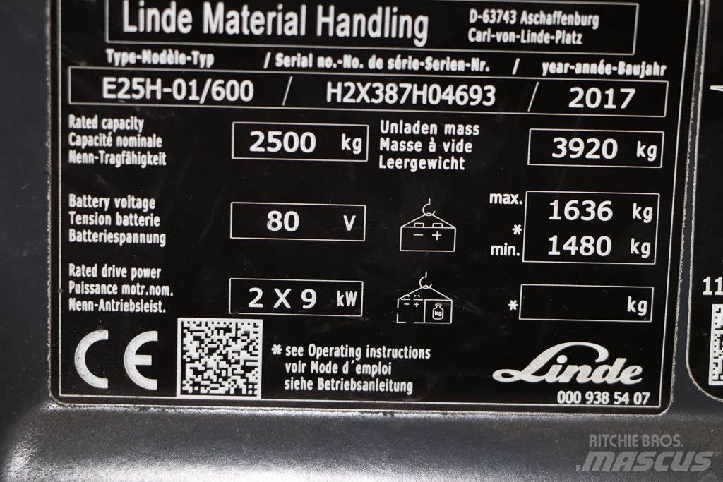 Linde E25H-01/600 电动叉车