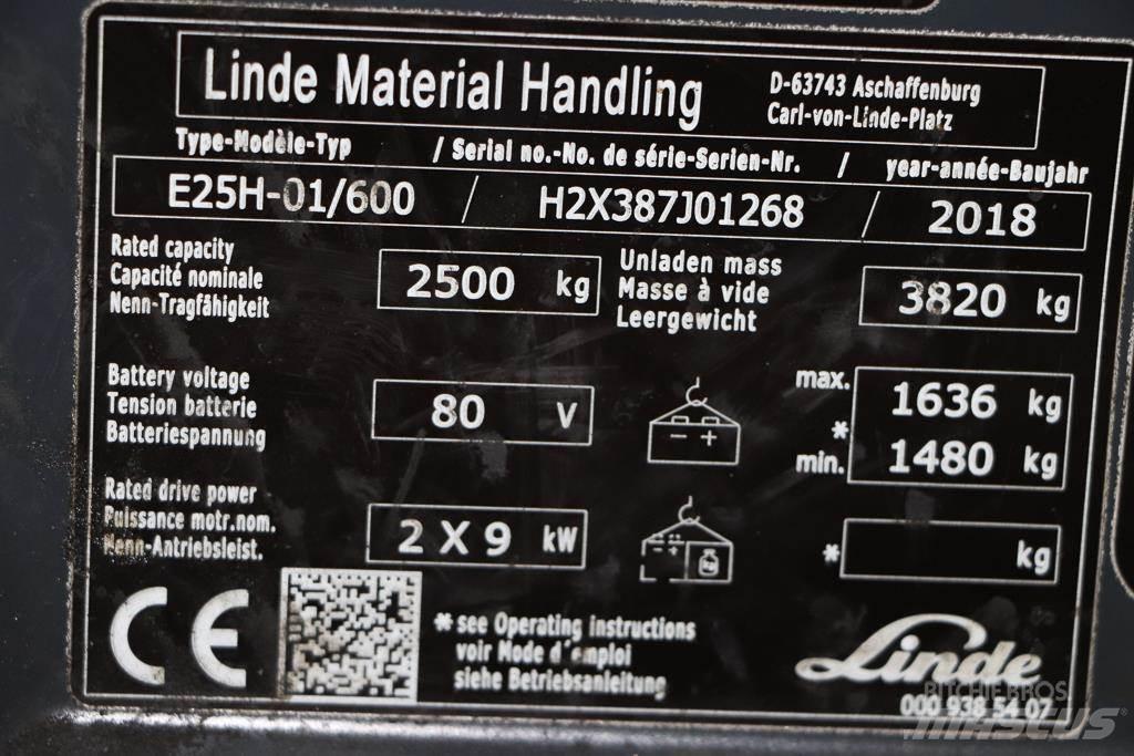 Linde E25H-01/600 电动叉车