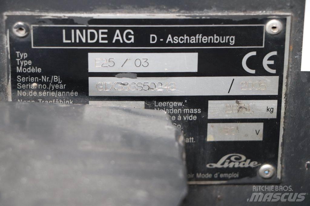 Linde E25S/03 电动叉车