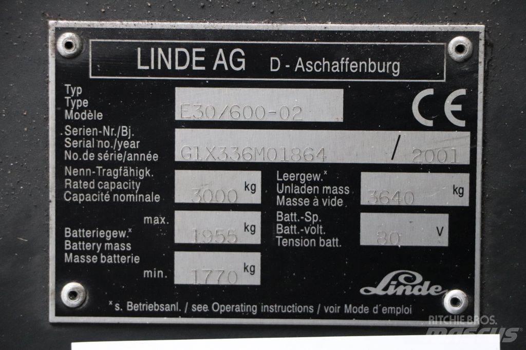 Linde E30/600-02 电动叉车