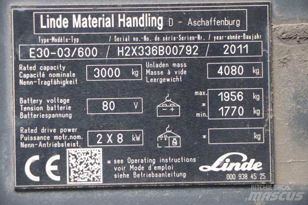 Linde E30S-03/600 电动叉车