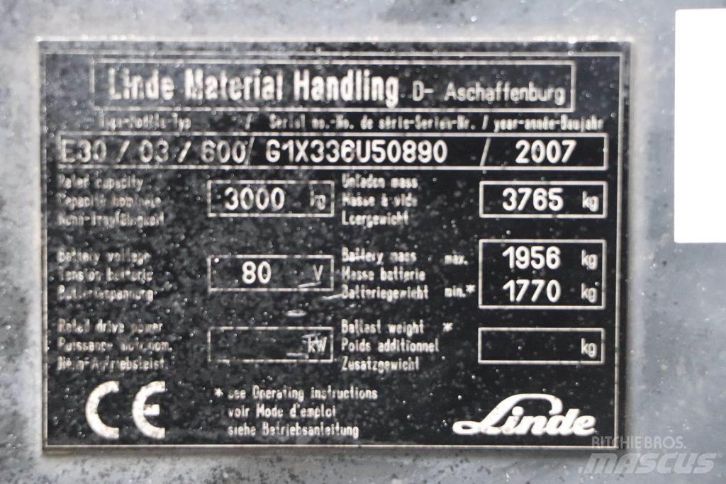 Linde E30S-03/600 电动叉车