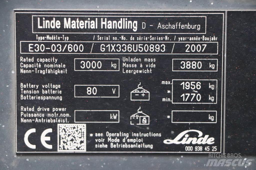 Linde E30S-03/600 电动叉车
