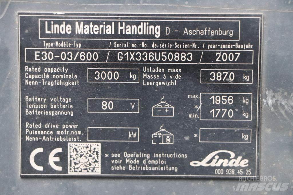Linde E30S-03/600 电动叉车