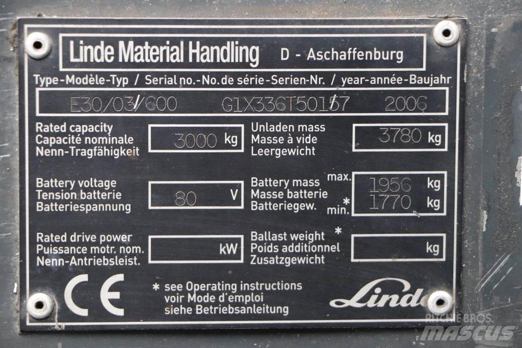 Linde E30S-03/600 电动叉车