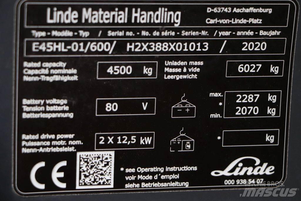Linde E45HL-01/600 电动叉车